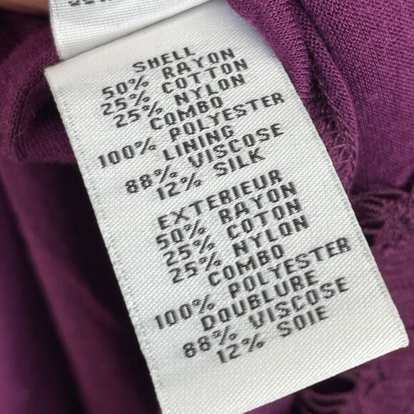 Diane Von Furstenberg Womens 4 Purple Lace Overlay Short Sleeve Dress - Picture 4 of 10